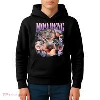 Moo Deng Hippo Meme Funny Kids Hoodie thumb 4