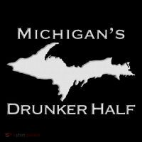 Michigans Drunker Half Upper Peninsula Yooper 906 Bucket Hat thumb 4