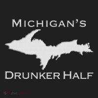 Michigans Drunker Half Upper Peninsula Yooper 906 Beanie thumb 2