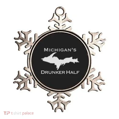 Michigans Drunker Half Upper Peninsula Yooper 906 Ornament
