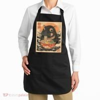 Moo Deng Hippo Eat Ramen For Japanese Style Apron thumb 2