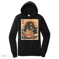 Moo Deng Hippo Eat Ramen For Japanese Style Women's Hoodie thumb 0