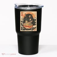 Moo Deng Hippo Eat Ramen For Japanese Style Tumbler thumb 0