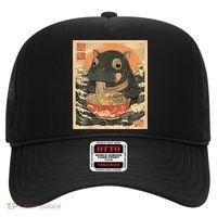 Moo Deng Hippo Eat Ramen For Japanese Style Hat thumb 0