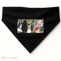 Moo Deng Hippo And Baby Penguin Pesto USA-Made Doggie Bandana thumb 0