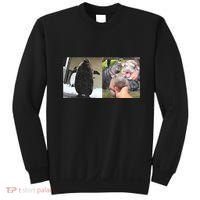 Moo Deng Hippo And Baby Penguin Pesto Sweatshirt thumb 0