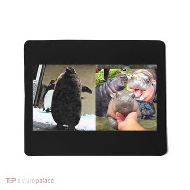 Moo Deng Hippo And Baby Penguin Pesto Mousepad