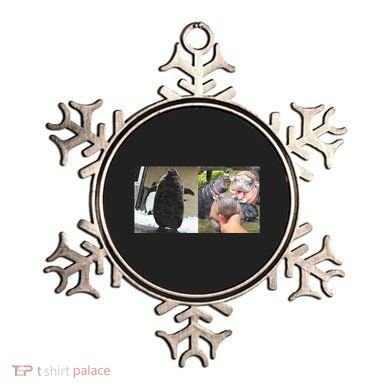 Moo Deng Hippo And Baby Penguin Pesto Ornament