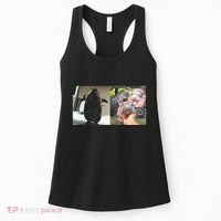 Moo Deng Hippo And Baby Penguin Pesto Women's Tank Top thumb 0