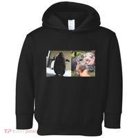 Moo Deng Hippo And Baby Penguin Pesto Toddler Hoodie thumb 0