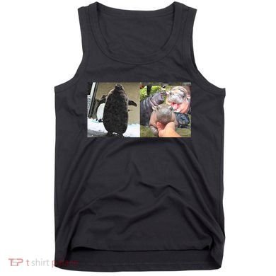 Moo Deng Hippo And Baby Penguin Pesto Tank Top
