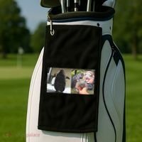 Moo Deng Hippo And Baby Penguin Pesto Golf Towel thumb 2