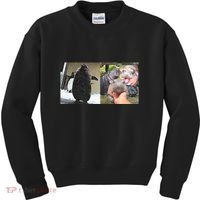 Moo Deng Hippo And Baby Penguin Pesto Kids Sweatshirt thumb 0