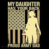 My Daughter Has Your Back Funny Gift Proud Army Dad Military Father Gift Coffee Mug thumb 5