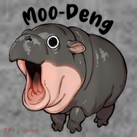 Moo Deng Hippo Baby Pigmy Hippopotamus Zoo Family Toddler Hoodie thumb 2