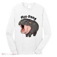 Moo Deng Hippo Baby Pigmy Hippopotamus Zoo Family Long Sleeve Shirt thumb 0