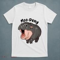 Moo Deng Hippo Baby Pigmy Hippopotamus Zoo Family T-Shirt thumb 5
