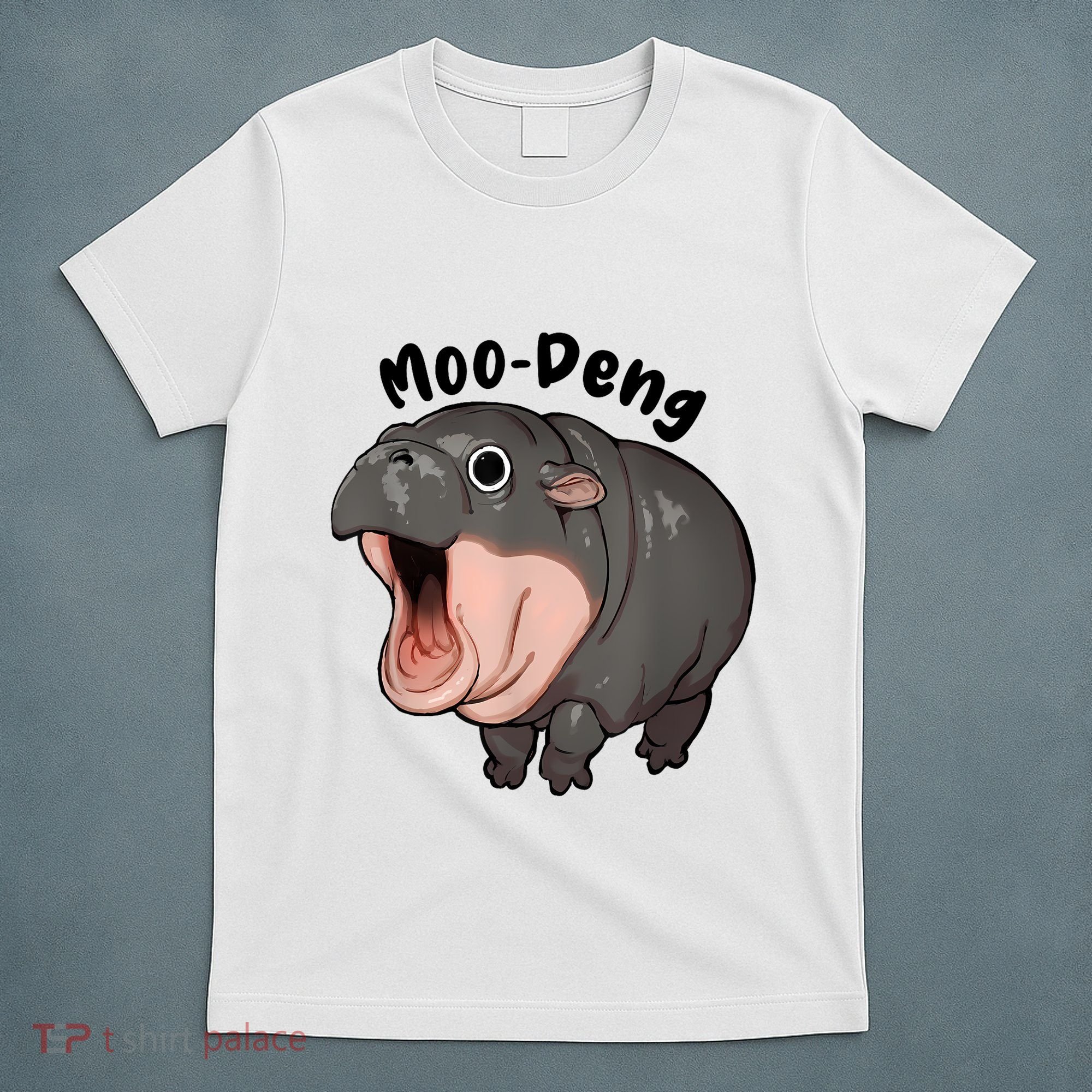 Moo Deng Hippo Baby Pigmy Hippopotamus Zoo Family T-Shirt