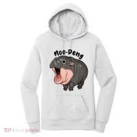 Moo Deng Hippo Baby Pigmy Hippopotamus Zoo Family Women's Hoodie thumb 0