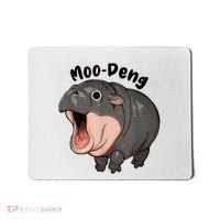 Moo Deng Hippo Baby Pigmy Hippopotamus Zoo Family Mousepad thumb 0
