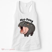 Moo Deng Hippo Baby Pigmy Hippopotamus Zoo Family Women's Tank Top thumb 0