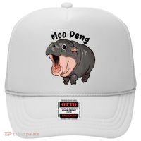 Moo Deng Hippo Baby Pigmy Hippopotamus Zoo Family Hat thumb 0