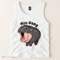 Moo Deng Hippo Baby Pigmy Hippopotamus Zoo Family Tank Top thumb 2