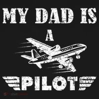 My Dad Is A Pilot Airplane Aviation Pilot's Aeroplane Backpack thumb 2