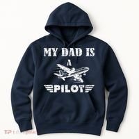 My Dad Is A Pilot Airplane Aviation Pilot's Aeroplane Hoodie thumb 0