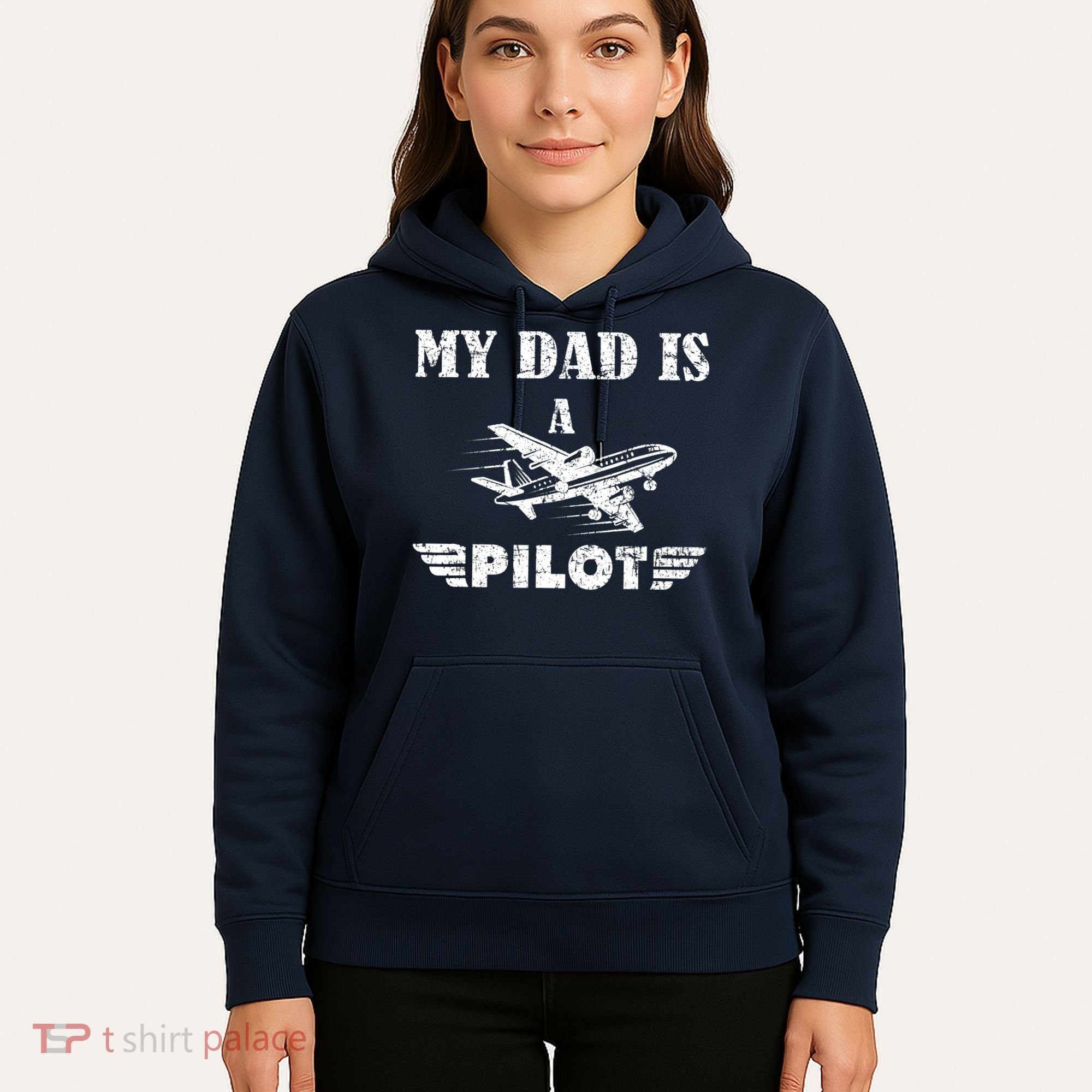 My Dad Is A Pilot Airplane Aviation Pilot's Aeroplane Hoodie