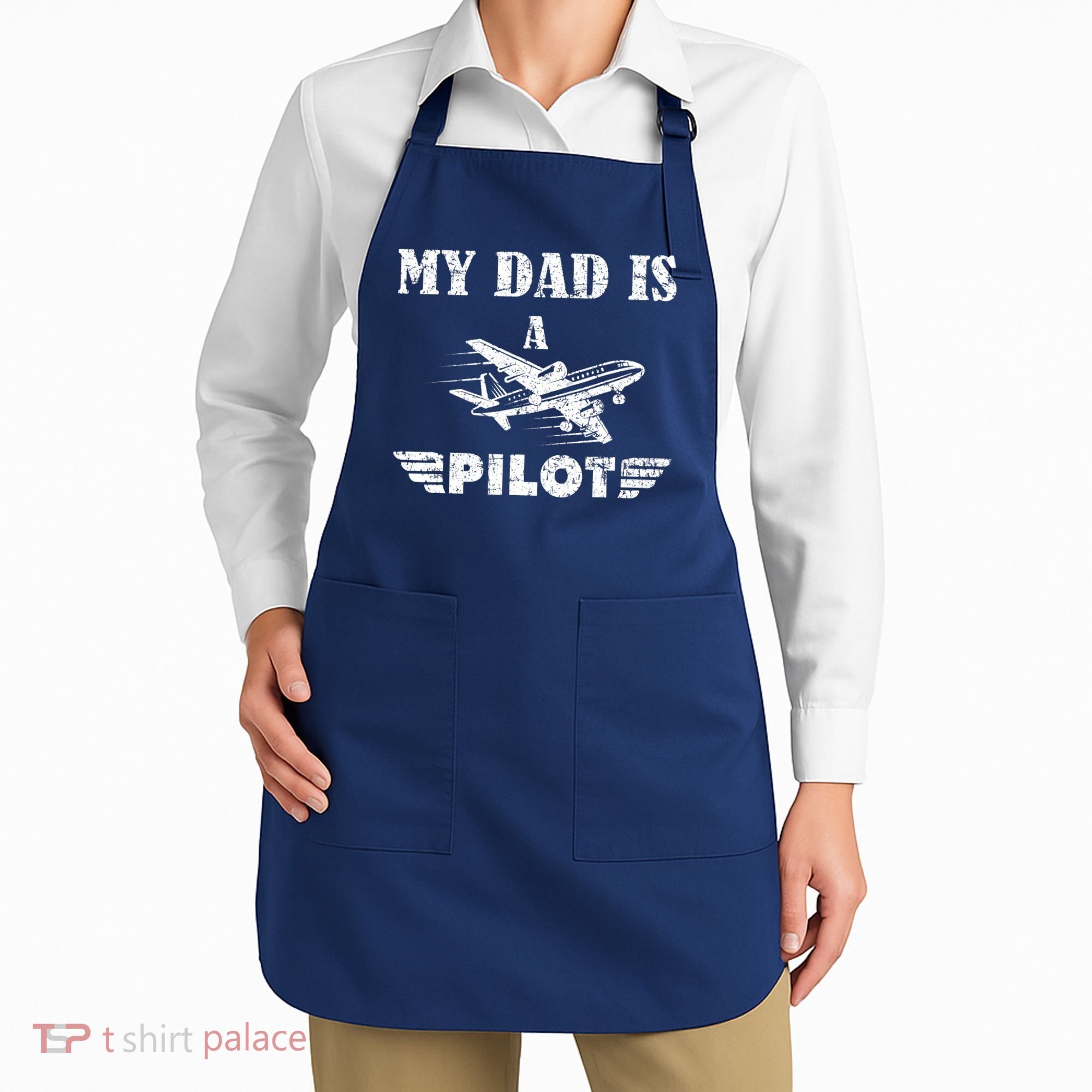 My Dad Is A Pilot Airplane Aviation Pilot's Aeroplane Apron