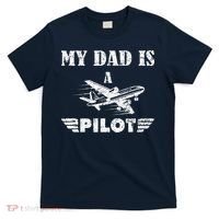 My Dad Is A Pilot Airplane Aviation Pilot's Aeroplane T-Shirt thumb 0