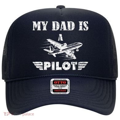 My Dad Is A Pilot Airplane Aviation Pilot's Aeroplane Hat