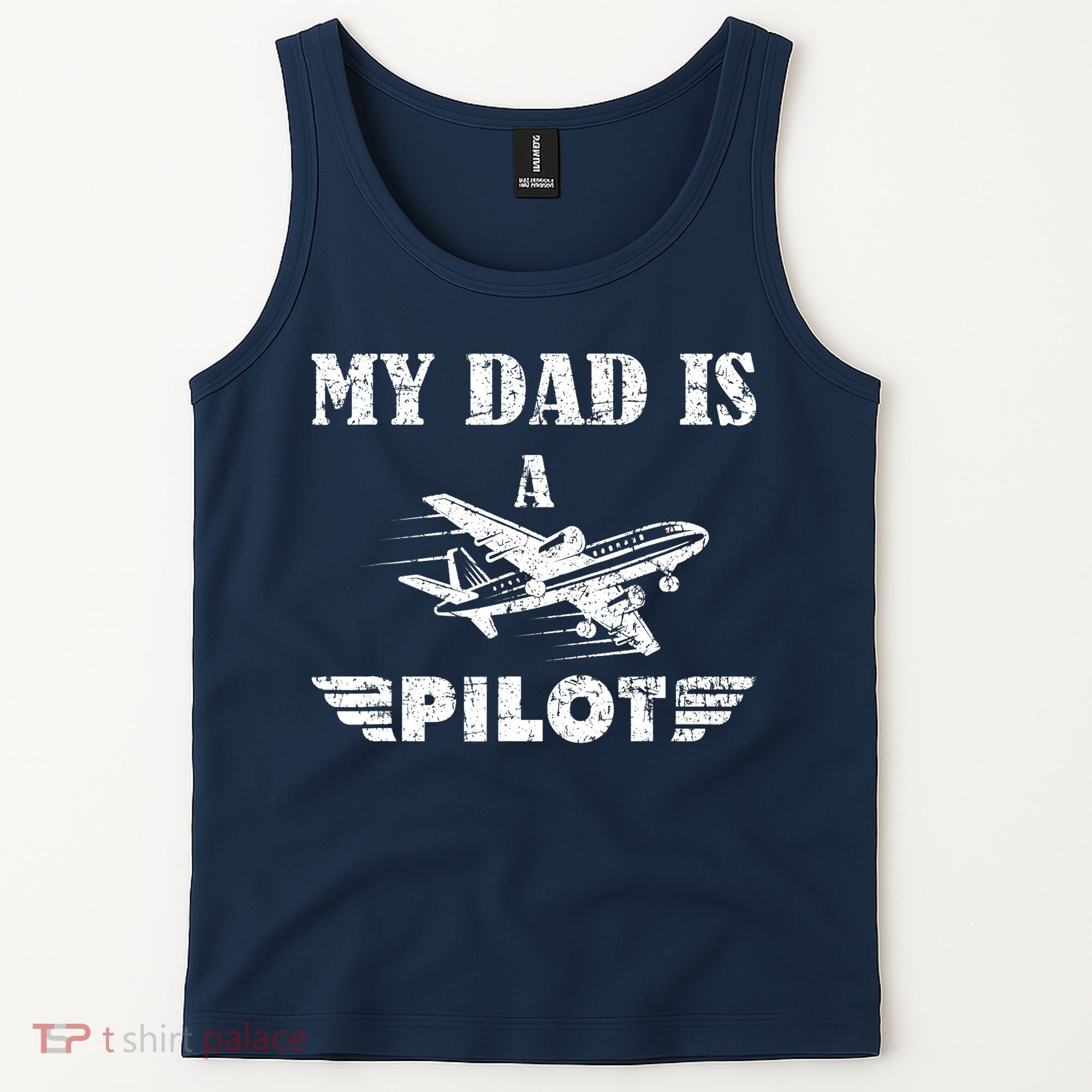 My Dad Is A Pilot Airplane Aviation Pilot's Aeroplane Tank Top