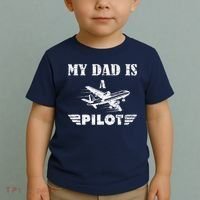 My Dad Is A Pilot Airplane Aviation Pilot's Aeroplane Toddler T-Shirt thumb 2
