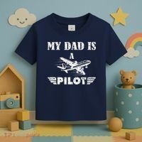 My Dad Is A Pilot Airplane Aviation Pilot's Aeroplane Toddler T-Shirt thumb 3