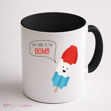 My Dad Is The Bomb Pop Funny Icecream Popsicle Summer Coffee Mug back