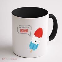 My Dad Is The Bomb Pop Funny Icecream Popsicle Summer Coffee Mug thumb 1