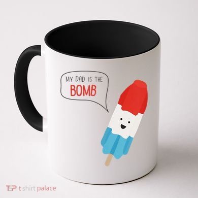 My Dad Is The Bomb Pop Funny Icecream Popsicle Summer Coffee Mug