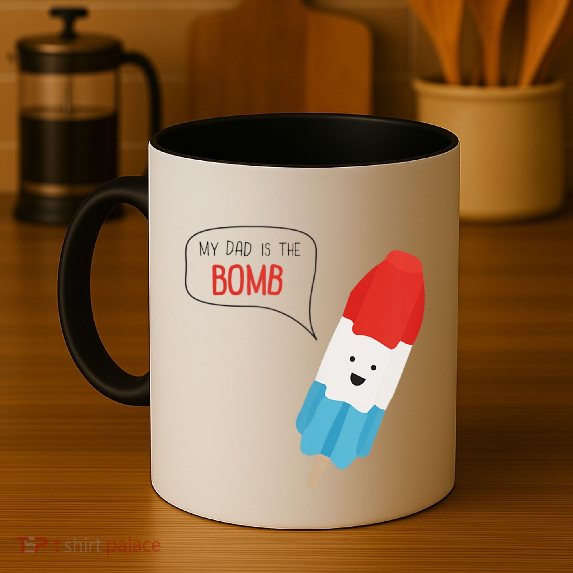 My Dad Is The Bomb Pop Funny Icecream Popsicle Summer Coffee Mug