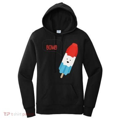 My Dad Is The Bomb Pop Funny Icecream Popsicle Summer Women's Hoodie