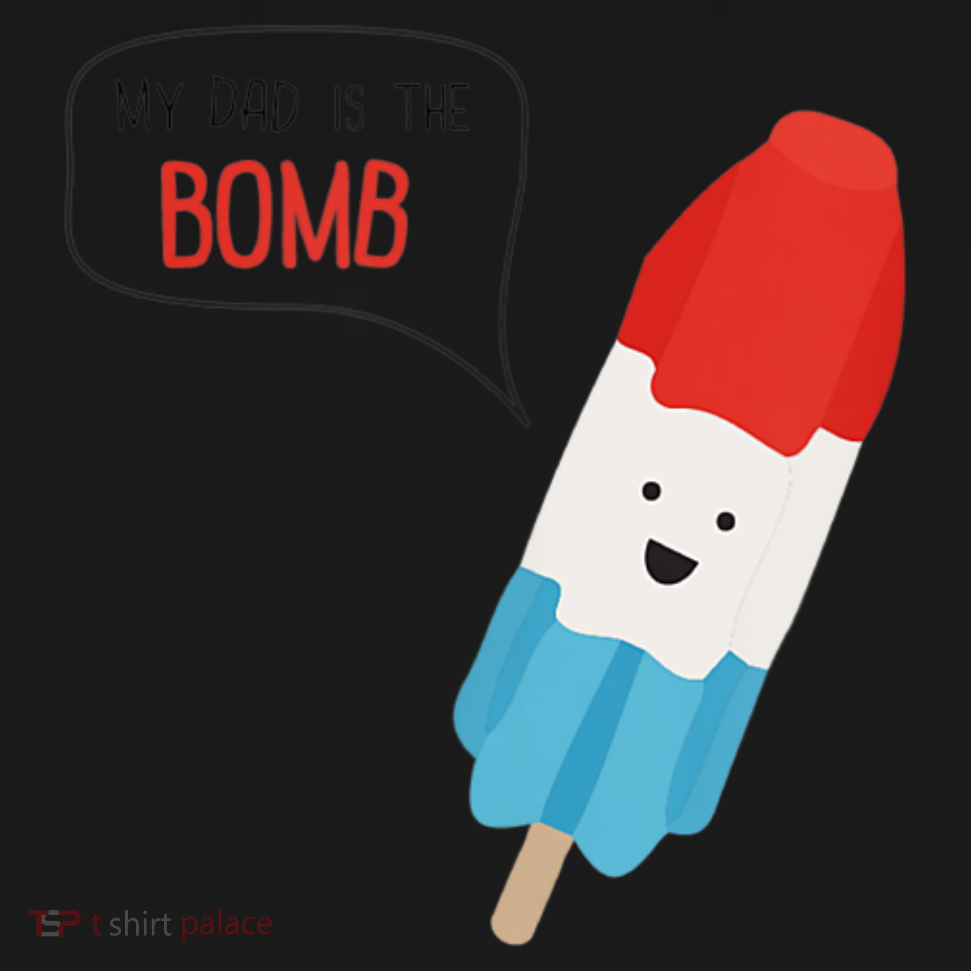 My Dad Is The Bomb Pop Funny Icecream Popsicle Summer Women's Hoodie