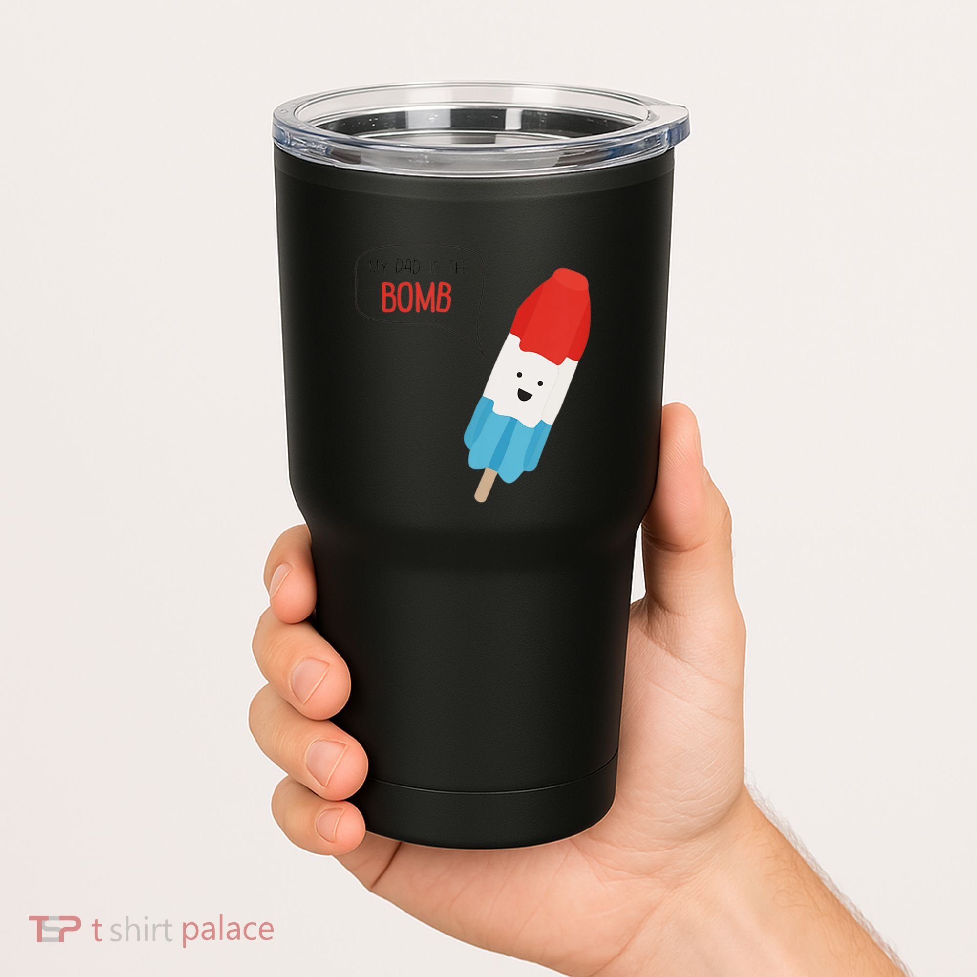 My Dad Is The Bomb Pop Funny Icecream Popsicle Summer Tumbler