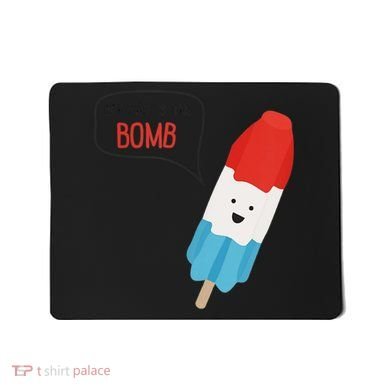 My Dad Is The Bomb Pop Funny Icecream Popsicle Summer Mousepad