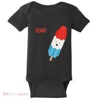 My Dad Is The Bomb Pop Funny Icecream Popsicle Summer Baby Bodysuit thumb 0