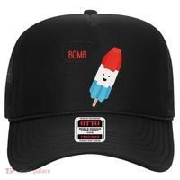 My Dad Is The Bomb Pop Funny Icecream Popsicle Summer Hat thumb 0