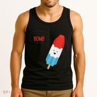 My Dad Is The Bomb Pop Funny Icecream Popsicle Summer Tank Top thumb 3