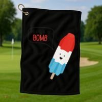 My Dad Is The Bomb Pop Funny Icecream Popsicle Summer Golf Towel thumb 1
