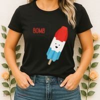My Dad Is The Bomb Pop Funny Icecream Popsicle Summer Women's T-Shirt thumb 2