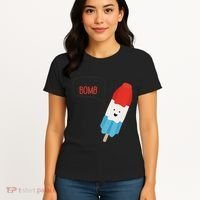 My Dad Is The Bomb Pop Funny Icecream Popsicle Summer Women's T-Shirt thumb 4